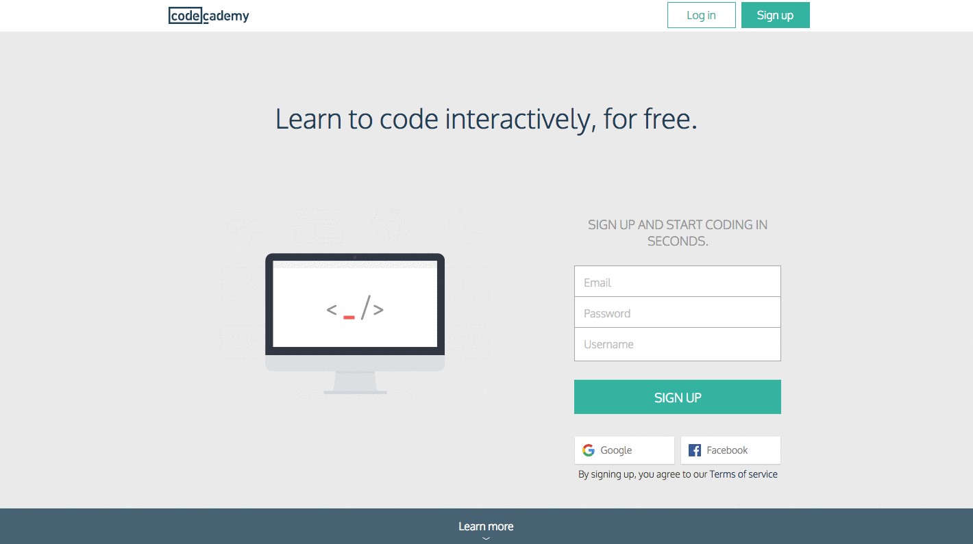 Codecadeny Landing Page