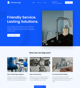 Customisable business website design with a mobile-responsive layout by Clixpert