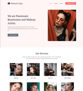 Modern business website design example for Clixpert's free website offer